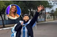 Virginia Gallardo se disfrazó de Messi y bailó en la costanera de Corrientes